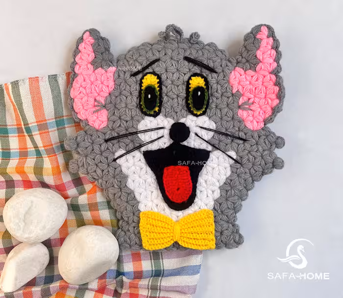 لیف بافتنی عروسکی طرح تام