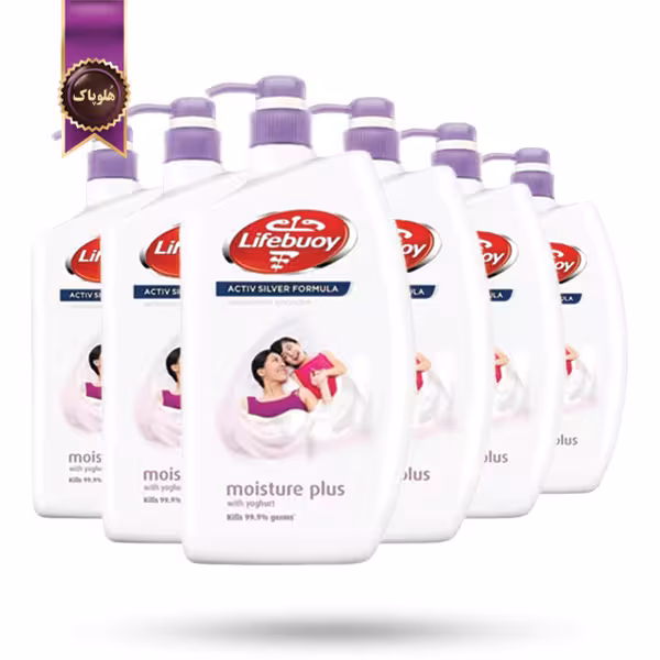 6 عدد شامپو بدن لایف بوی lifebuoy مدل رطوبت اضافه Moisture Plus حجم 950 میلی لیتر  (اورجینال)