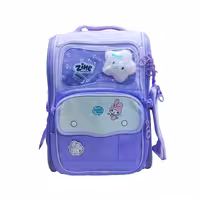 کوله پشتی برزنتی 3 زیپ طرح کرومی