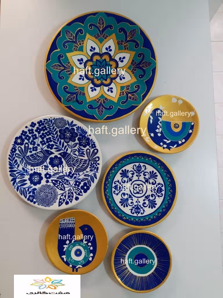 ست بشقاب دیوارکوب سفالی کد 101705