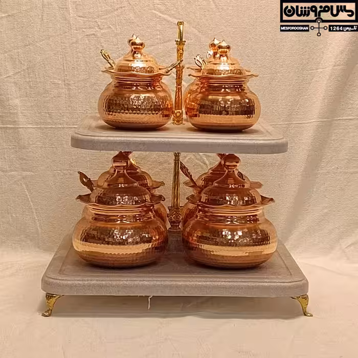 جا ادویه مسی دو طبقه 8 بانکه مدل راش