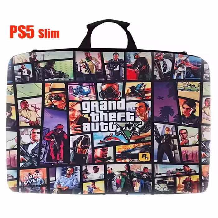 کیف حمل کنسول PS5 اسلیم طرح GTA FIVE
