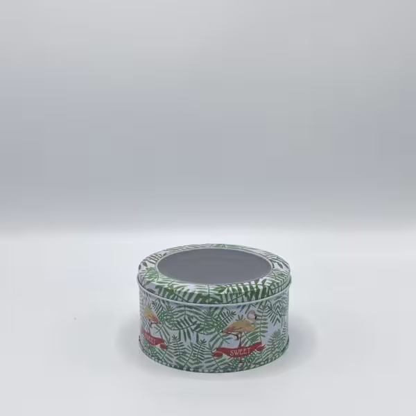 باکس فلزی - گرد درب طلق طرح فلامينگو