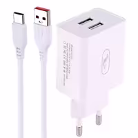 شارژر دیواری 10.5 وات اسکای دلفین مدل SC30T 2.1A همراه با کابل تایپ سی