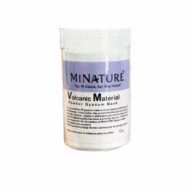 ماسک گچی لایه بردار عصاره مواد آتشفشانی برند میناتور MINATURE حجم 500 میل