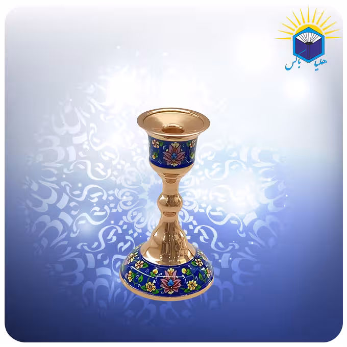 شمعدان مس و پرداز متوسط