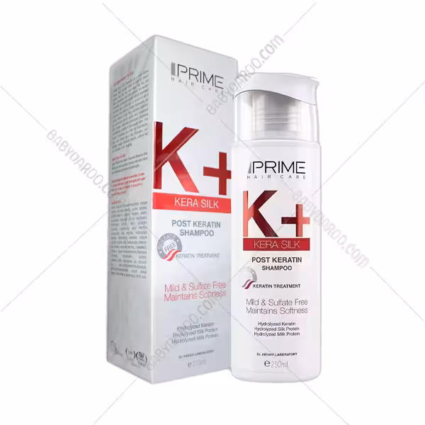 شامپو فاقد سولفات پریم مدل  K مناسب موهای کراتینه شده
