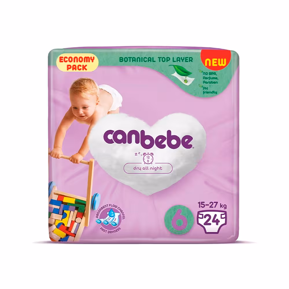 پوشک جان به به سایز 6 بسته 24 عددی