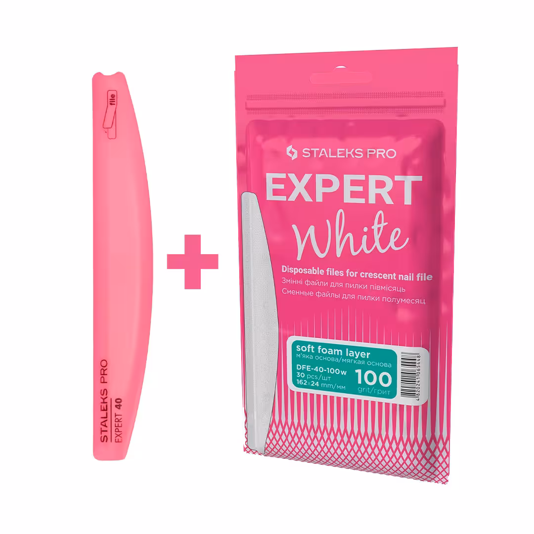 پایه فلزی و سوهان یدک نیم حلال EXPERT 40 گرید 100 استالکس 30 عددی
