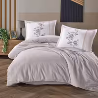 روتختی هتلی طوسی روشن طرح‌دار کاوری مدل Suave