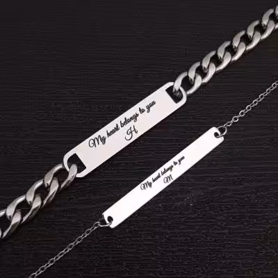 دستبند ست با حک سفارشی