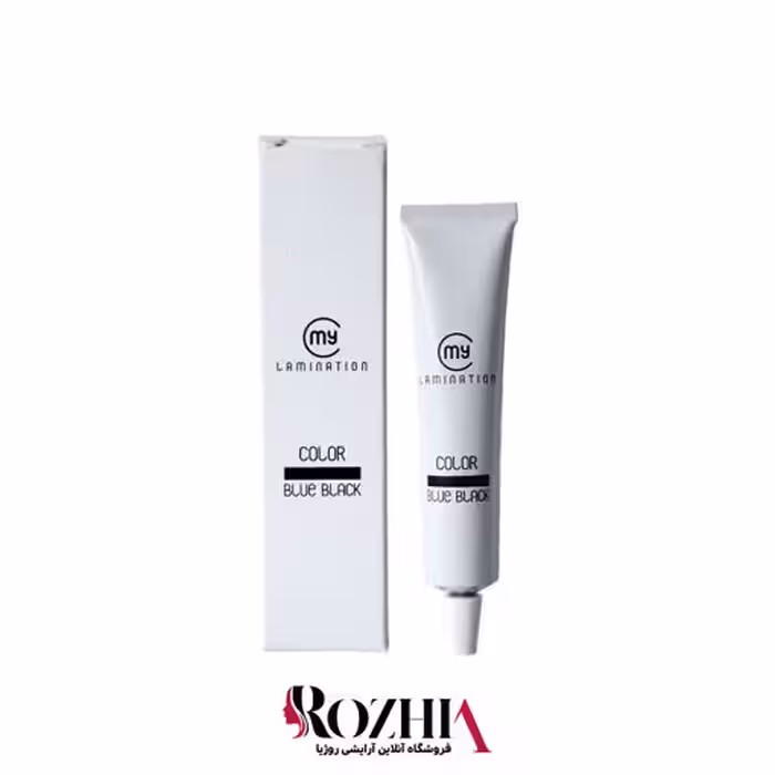 رنگ و اکسیدان مژه و ابرو مشکی پر کلاغی مای لمینیشن