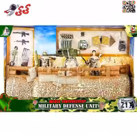 ماکت سنگر و پایگاه صحرایی نظامی با سرباز مفصلی 77081 برند ام اند سی MILITARY DEFENSE UNIT M C TOY