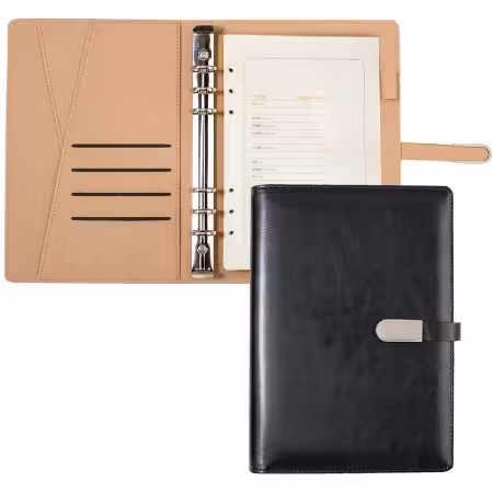 کلاسور چرم مشکی