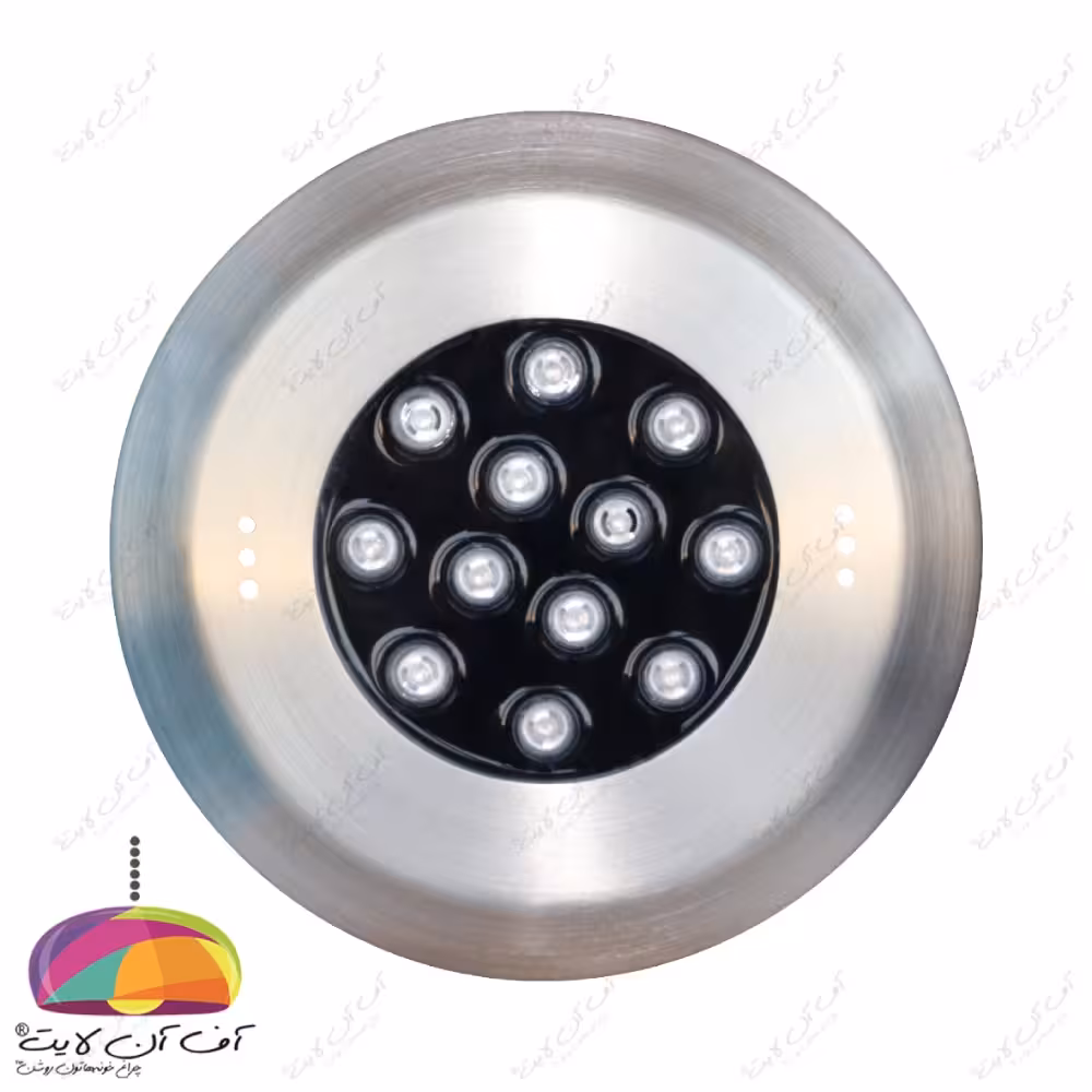 چراغ استخری روکار فلت 36 وات RGB بدنه استیل LEDMAN