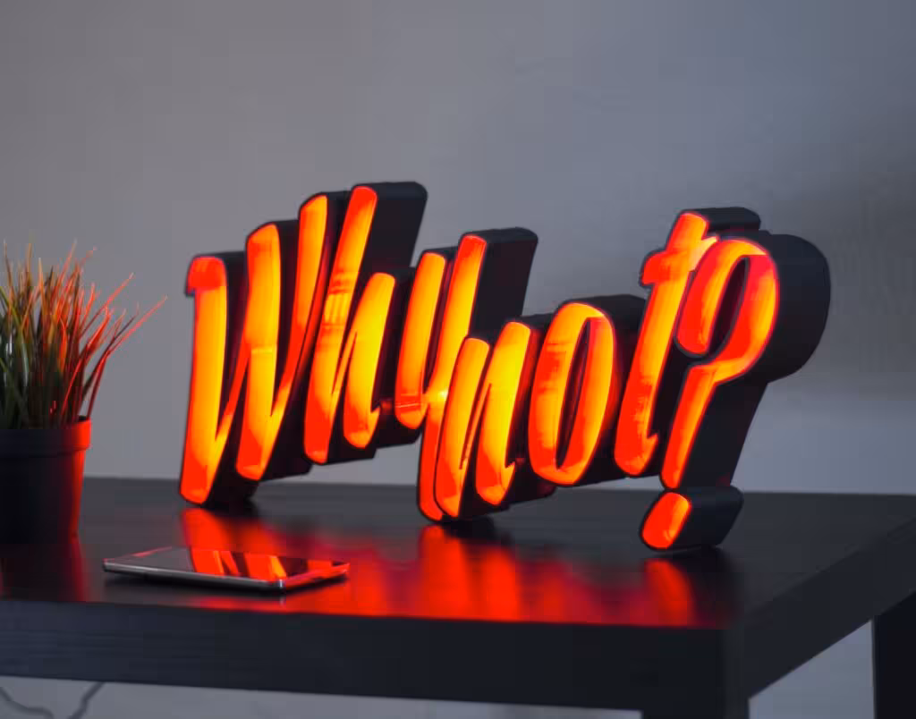 مدل سه بعدی ال ای دی طرح Why Not(STL)