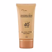 کرم ضد آفتاب کرم پودری مدیسان SPF40 بژ روشن مناسب انواع پوست 30 میلی لیتر