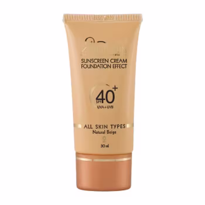 کرم ضد آفتاب کرم پودری مدیسان SPF40 بژ روشن مناسب انواع پوست 30 میلی لیتر
