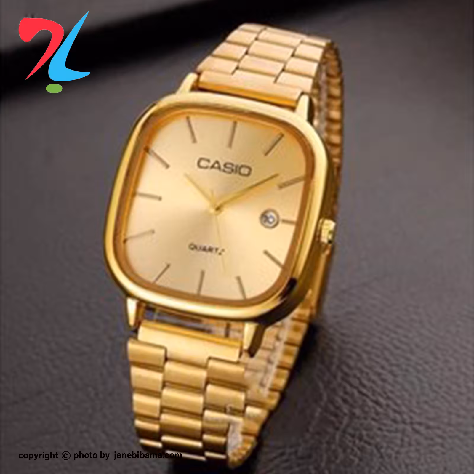 ساعت مچی کاسیو مدل 3298 بند استیل -طلایی