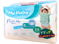 پوشک شورتی سایز 5 مای بیبی my baby بسته 26 عددی