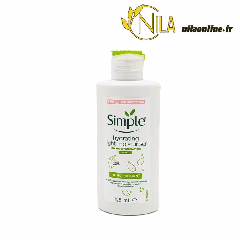 کرم ابرسان و مرطوب کننده لایت سیمپل SIMPLE حجم 125 میلی لیتر