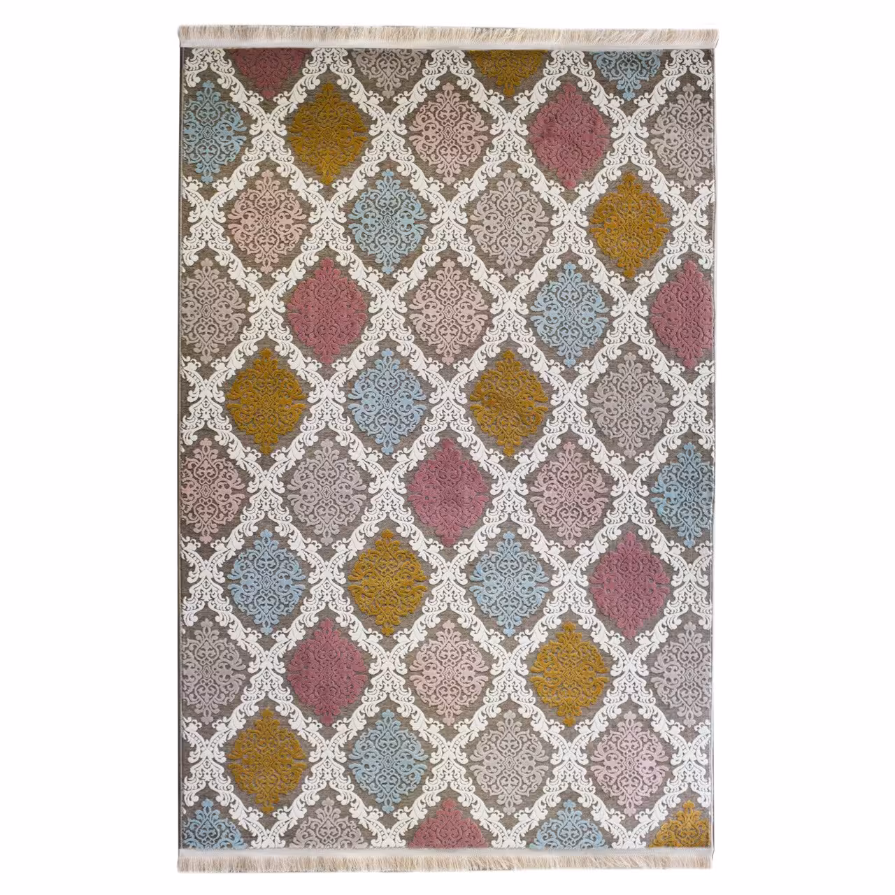 فرش ماشینی پاتریس طرح سایان زمینه قهوه ای 700 شانه