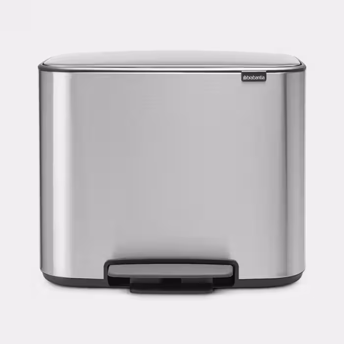 سطل زباله 11 23 لیتر استیل مات برابانتیا | Brabantia BO PEDAL BIN