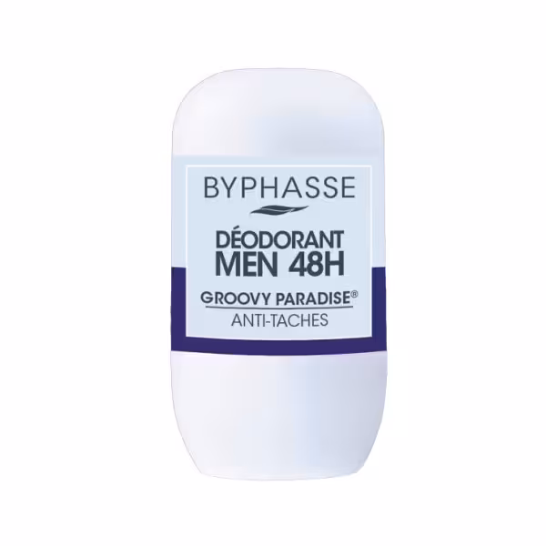 مام ضد تعریق مردانه با رایحه خنک 48 ساعته بایفاس Groovy Paradise 50ml (BYPHASSE)