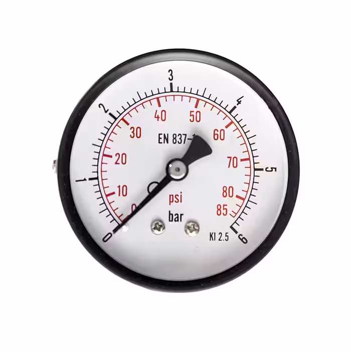 گیج فشار صفحه 10 سانت خشک 6 بار تابلویی