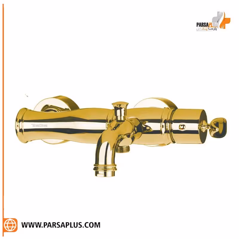 شیر حمام دوان مدل لاکا طلایی