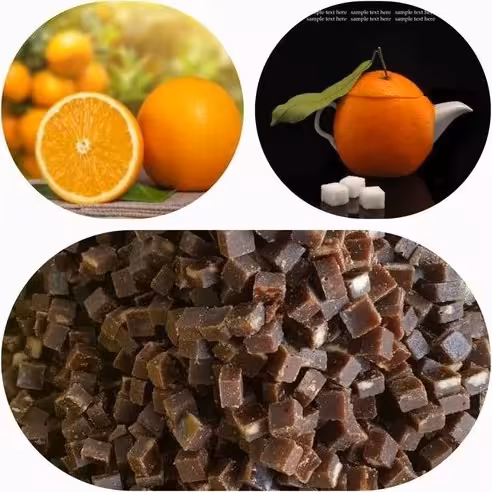 قند قهوه ای پرتقالی تازه و نرم طعمی عالی و خارق العاده با بسته بندی شکیل نیم کیلویی | amazonchi