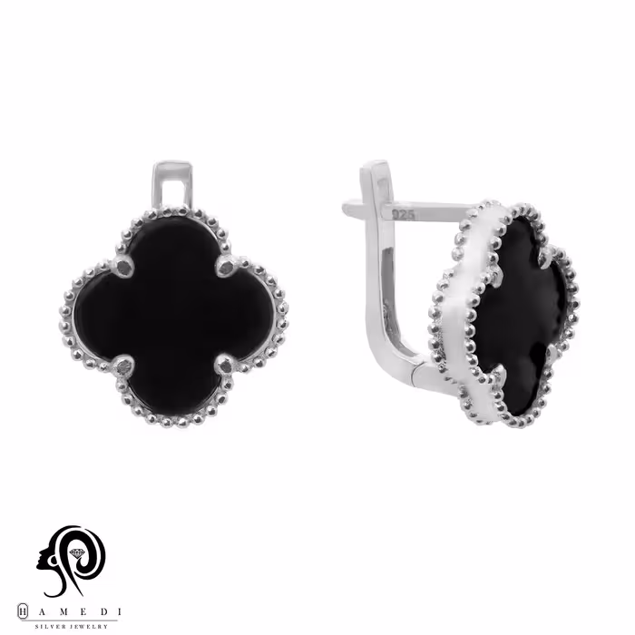 گوشواره نقره زنانه ونکلیف کلیپسی مدل EE C11 L