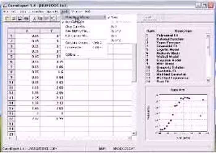 نرم افزار ویندوز CurveExpert 1.3
