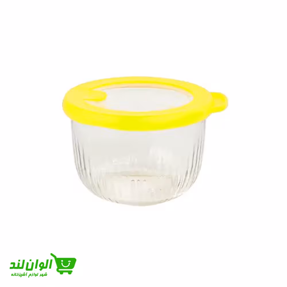 ظرف نگهدارنده لیمون کاسه شیشه ای دربدار 470ml کد 37243
