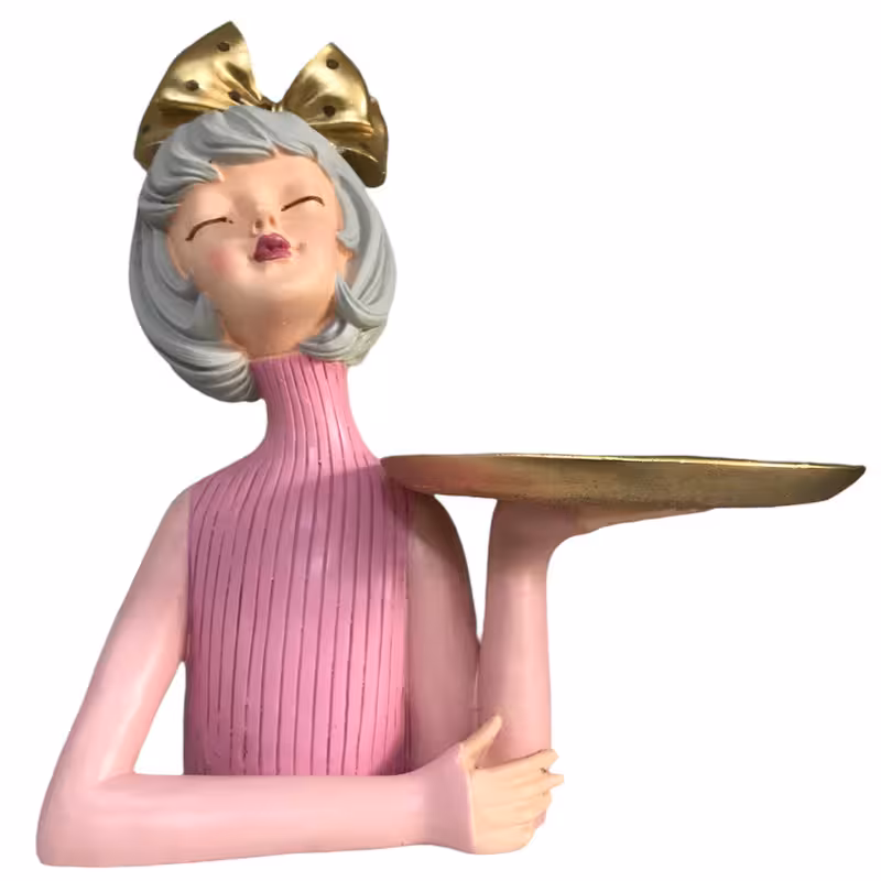 ظرف دکوری مدل سینی به دست