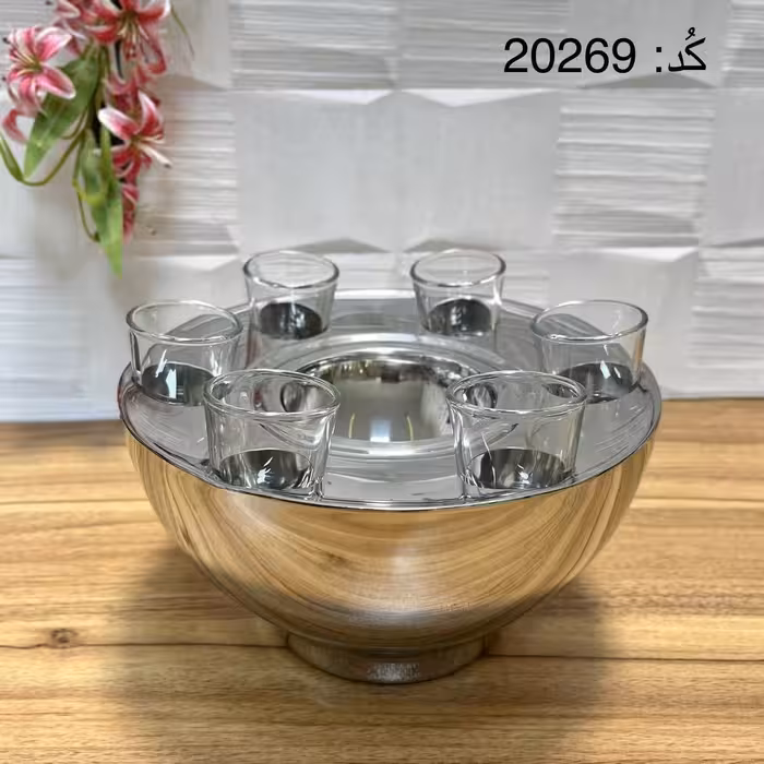 یخدان و جابطری و شات استیل لاکچری بدنه ساده (سیلور)