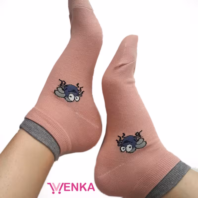 جوراب مچی طرح مگس کد 9475