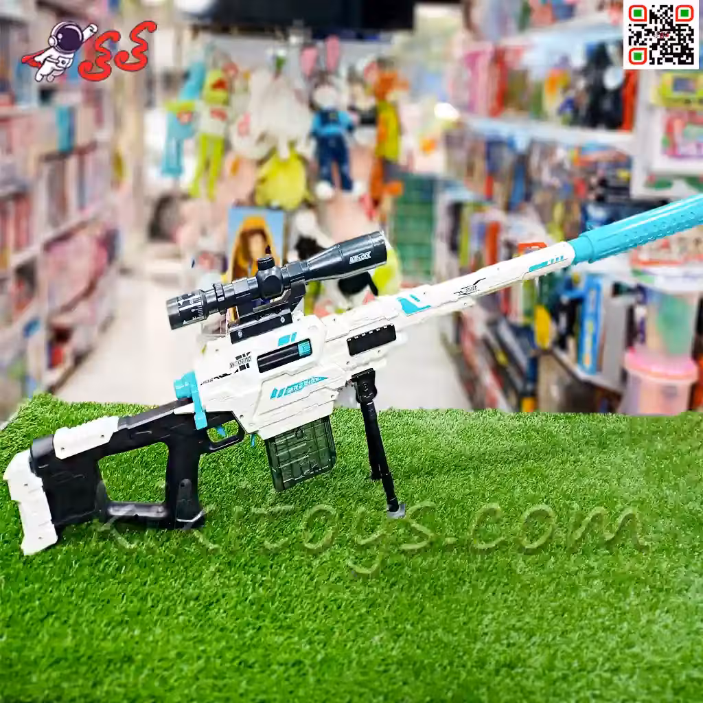 تفنگ اسباب بازی اسنایپر و تک تیرانداز تیر فومی با پوکه پران SNIPER GUN XH9966