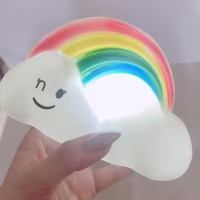 چراغ خواب ابری رنگین کمانی مدل AMXY Cloud Light