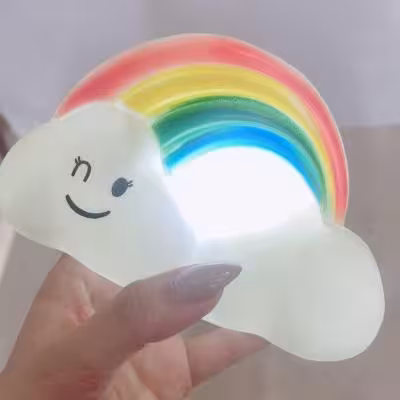 چراغ خواب ابری رنگین کمانی مدل AMXY Cloud Light