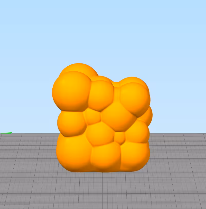 مدل سه بعدی شمع مکعب توپی نامنظم (STL)