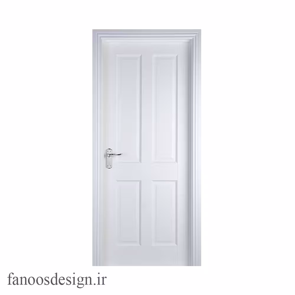 درب چوبی سفید کد 53554