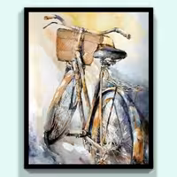 نقاشی آبرنگ طرح یادگار قدیم 2