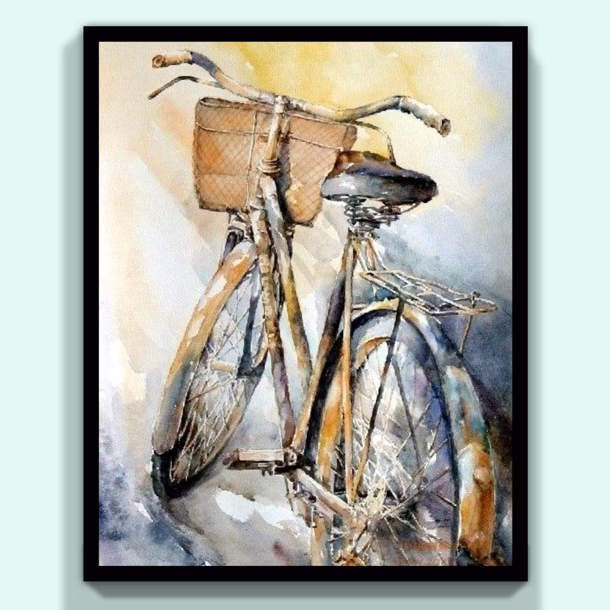 نقاشی آبرنگ طرح یادگار قدیم 2