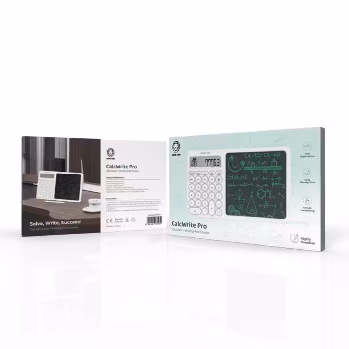 ماشین حساب و پد یادداشت گرین لاین مدل GREEN LION CALCWRITE PRO