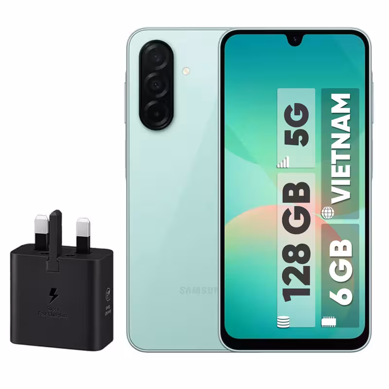 گوشی موبایل سامسونگ مدل Galaxy A26 دو سیم کارت ظرفیت 128 گیگابایت و رم 6 گیگابایت - ویتنام - به همراه شارژر 25 وات سامسونگ