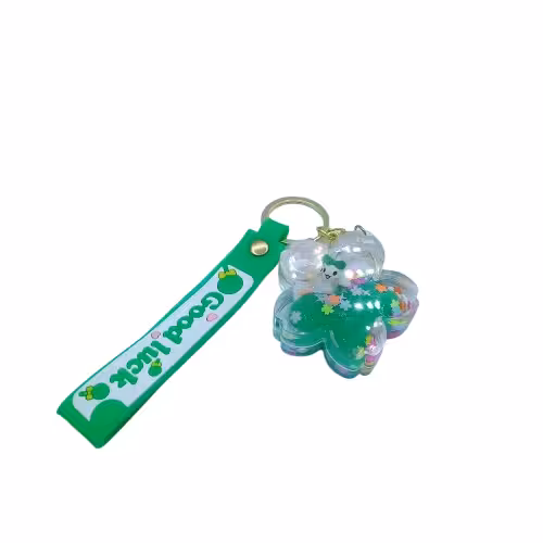 جاسوئیچی خودرو طرح ستاره شیشه ای سبز پر رنگ