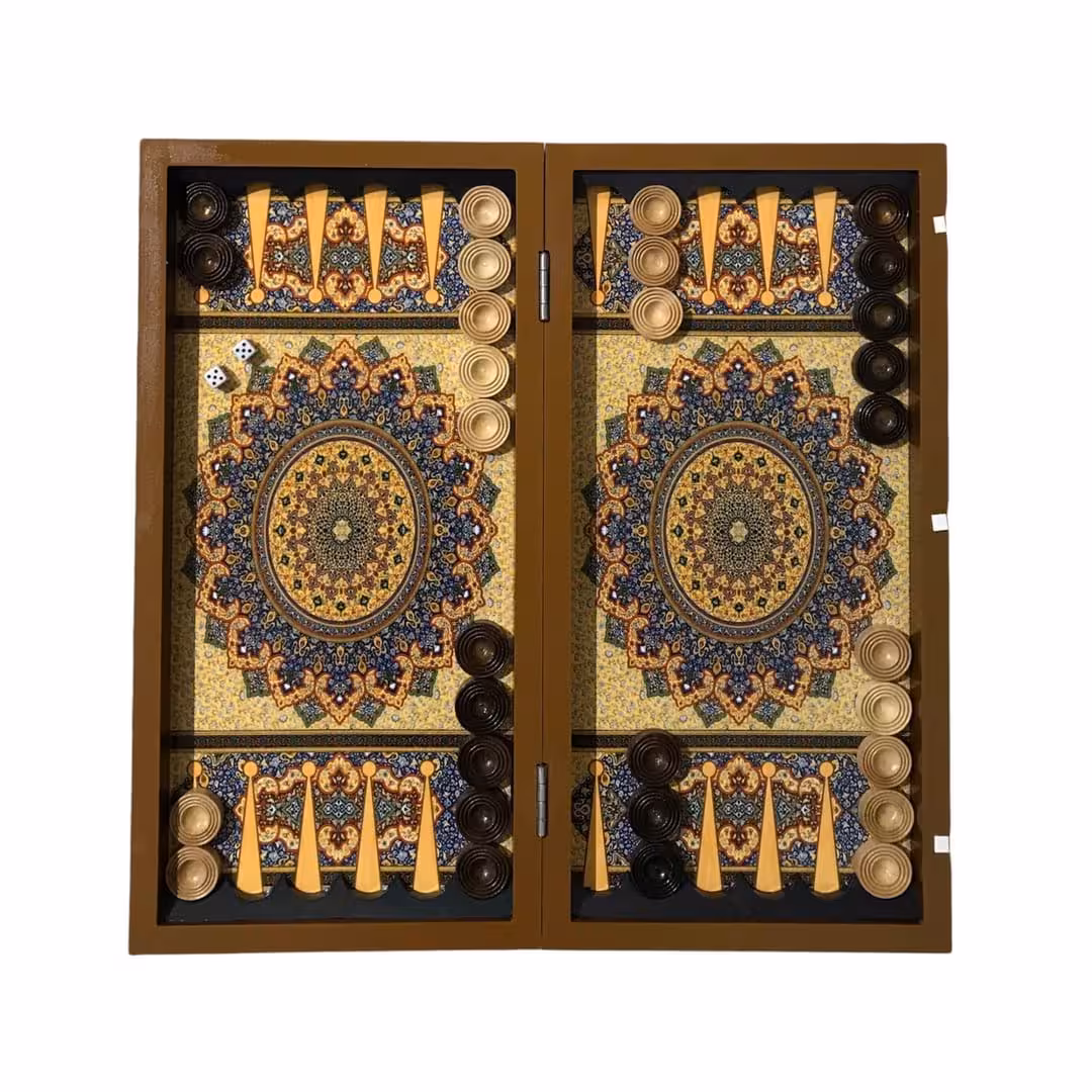 تخته نرد چاپی طرح فرش