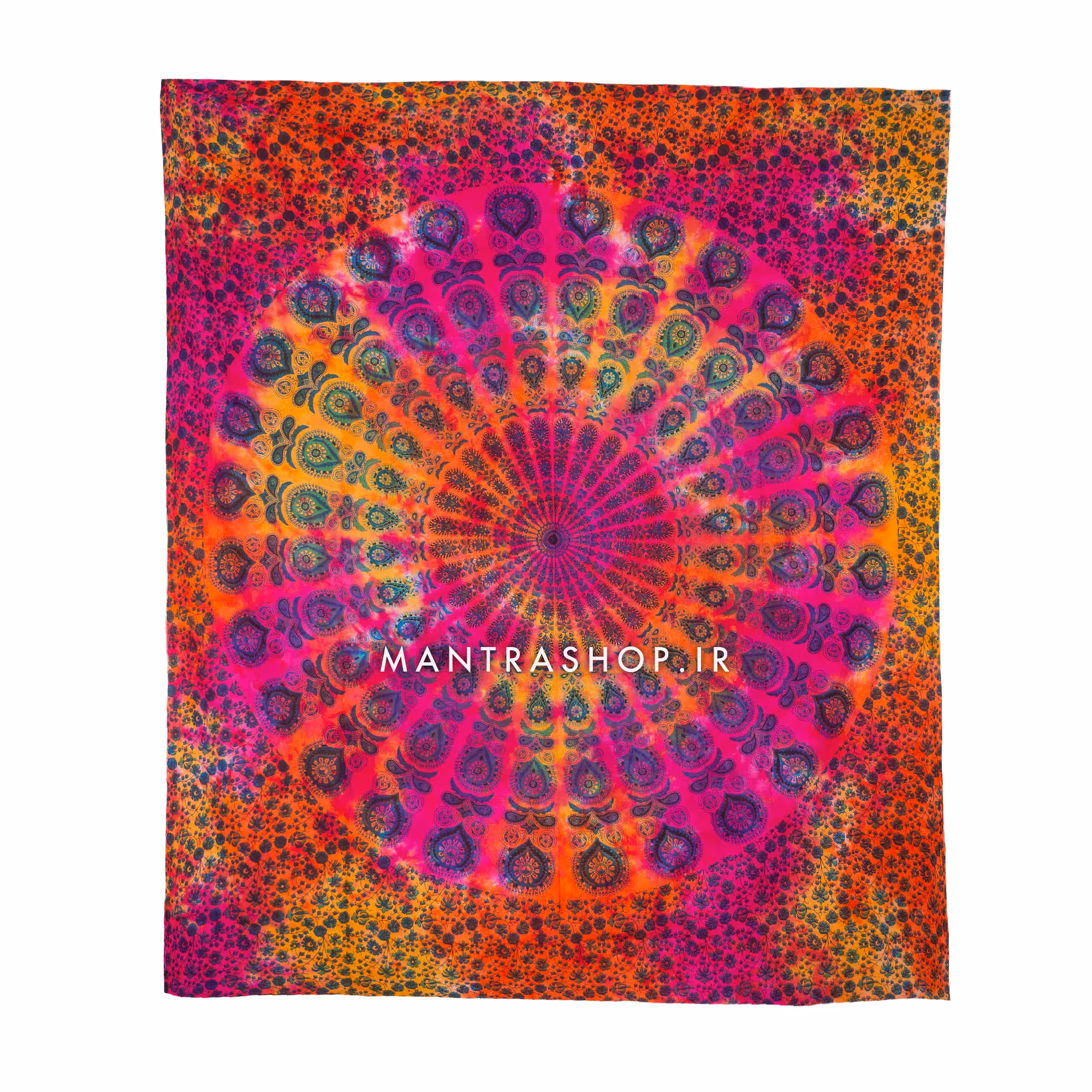 بکدراپ تپستری هندی طرح ماندالا (روتختی دو نفره) کد 288