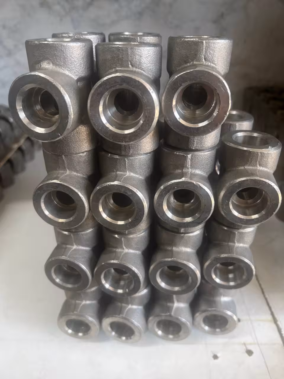 سه راه ساکت ولد سایز 22 یا 1/2" کلاس 3000 از جنس 304 6CR19NI10